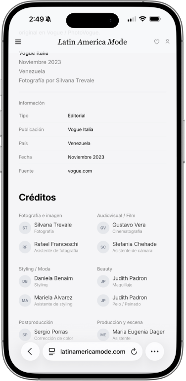 A universe of credits